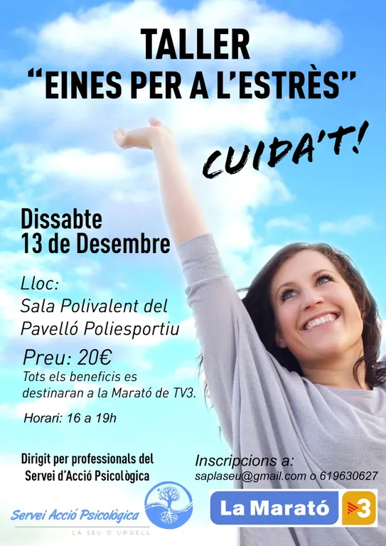 Taller 'Eines per a l'estrès', per recaptar fons per a La Marató 2014
