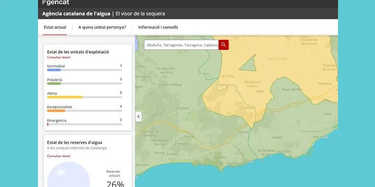 Altafulla, en prealerta per sequera, aposta per la prudència en el consum d'aigua