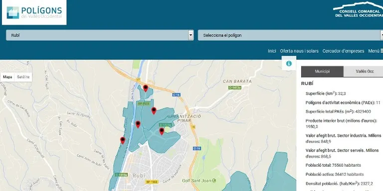 El Vallès Occidental ja disposa d’un portal web amb tota l’oferta industrial de la comarca