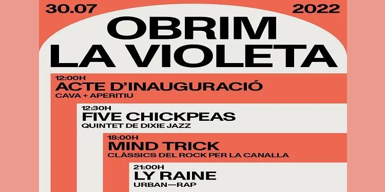 La Violeta d’Altafulla s’inaugurarà el 30 de juliol amb concerts de migdia, tarda i vespre
