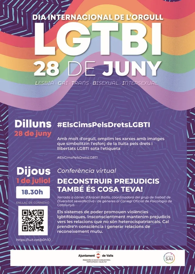 Valls commemora el Dia Internacional de l’Orgull LGTBI