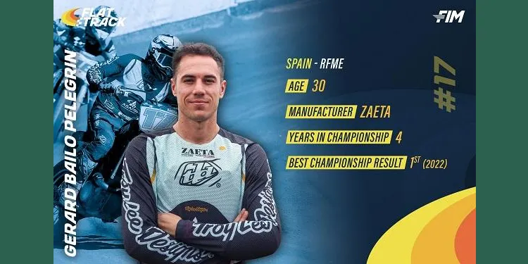 El poblenc Gerard Bailo debuta aquest diumenge en el Campionat del Món de Flat Track 2025