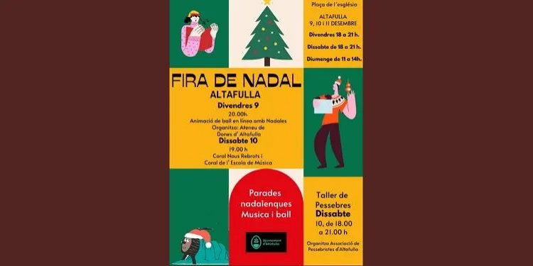 Comença la Fira de Nadal d'Altafulla a la plaça de l'Església i placeta de Sant Antoni
