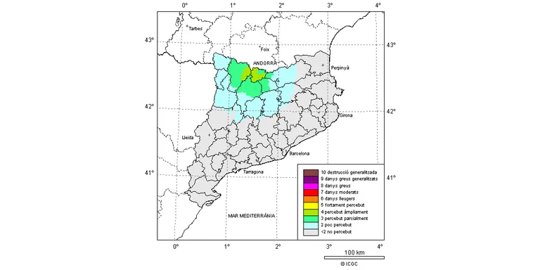 Detectades més de 20 rèpliques del terratrèmol d'aquesta matinada passada a l'Alt Urgell