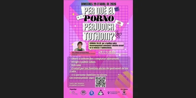 Les AFA dels centres escolars d’Altafulla posen sobre la taula el debat ‘Per què el porno perjudica tothom?’