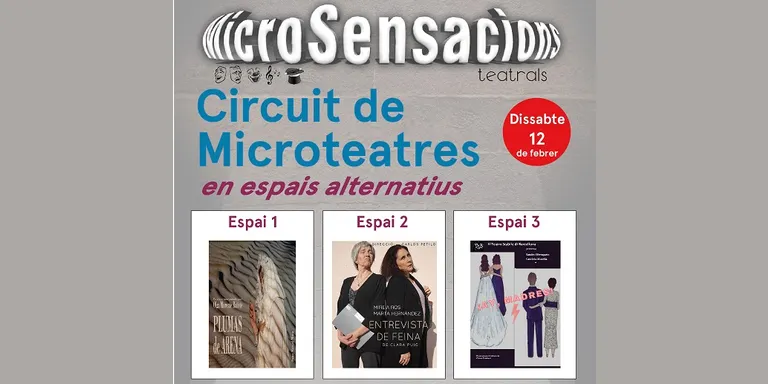 Tres històries de curta durada al MicroSensacions Teatrals aquest dissabte a Pineda