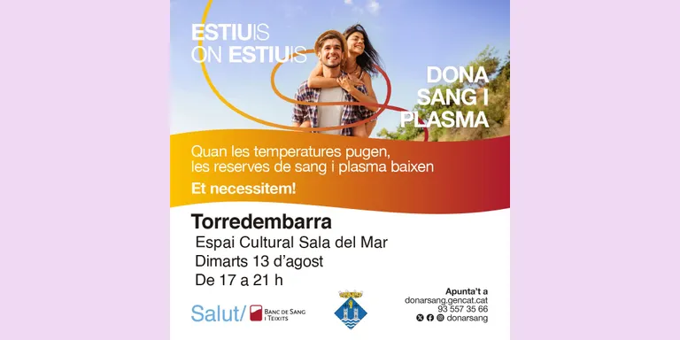 Nova campanya de donació de sang a Torredembarra