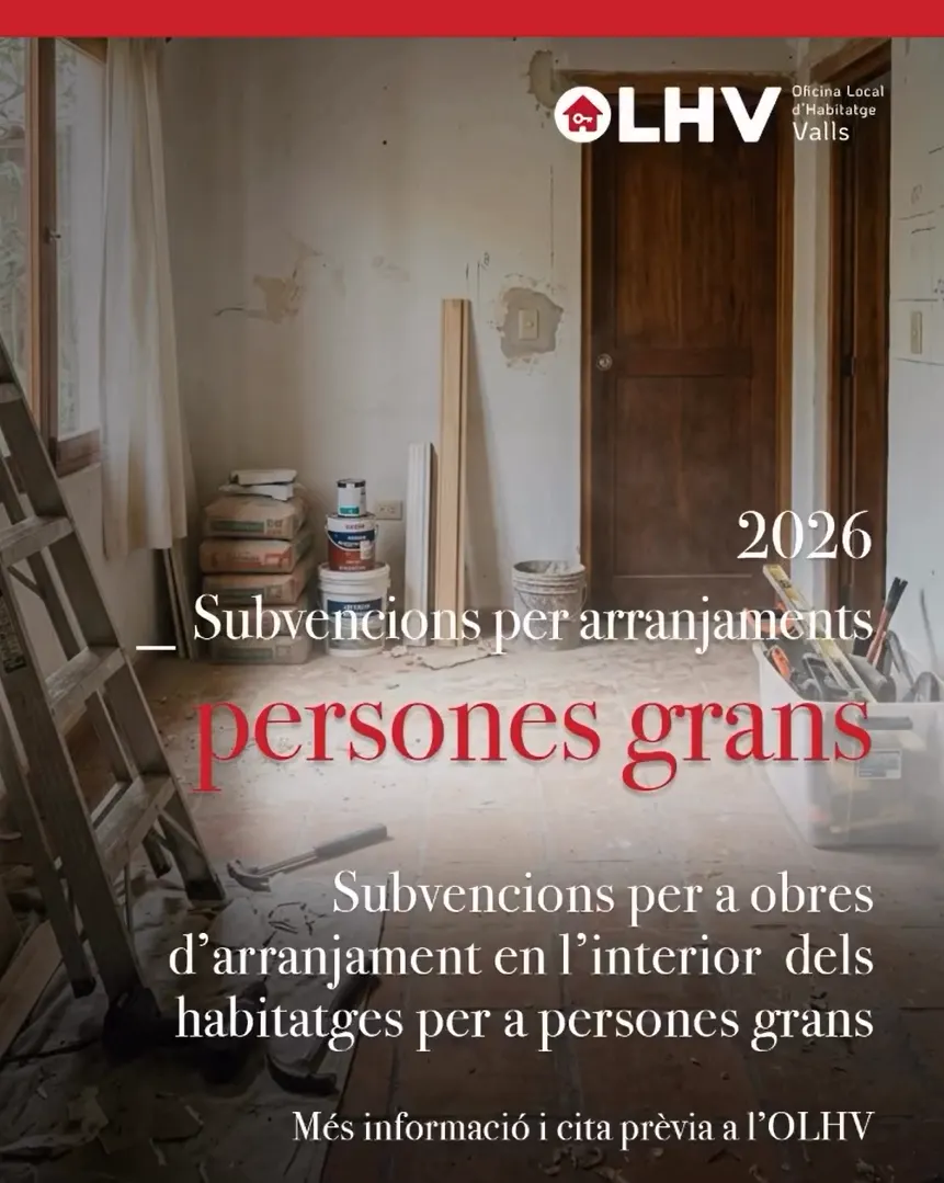 Comença el termini per demanar subvencions per obres d'arranjament habitatges per a gent gran