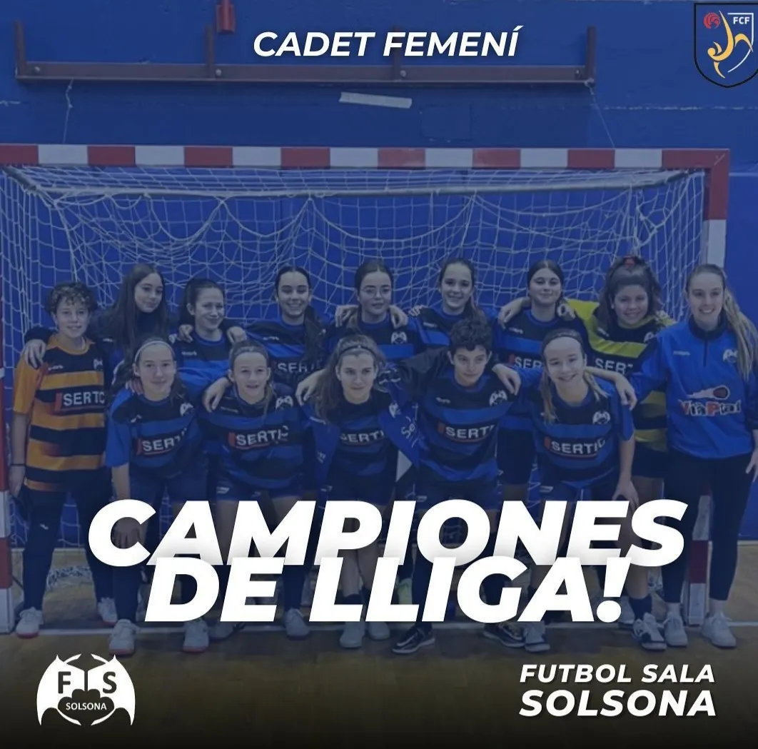 <strong>El cadet femení del Futbol Sala Solsona guanya la lliga regular</strong>