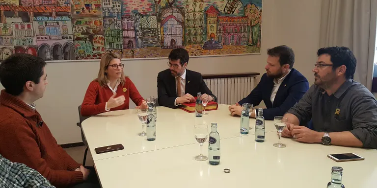 Visita d'Elsa Artadi a l'Ajuntament de la Seu d'Urgell