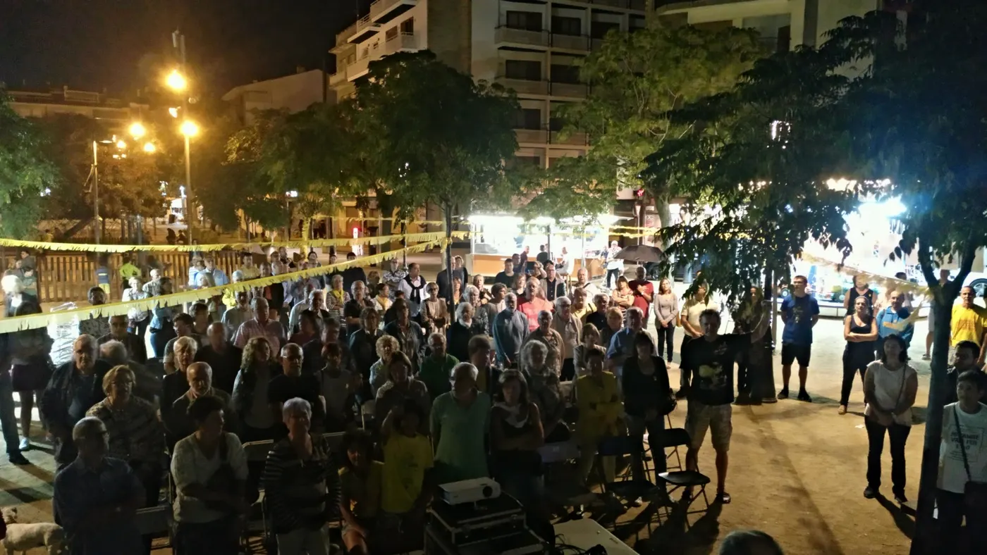 Actes commemoratius de l'1-O a Pineda