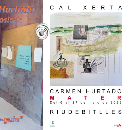Presentació de Carmen Hurtado Pérez explicant la seva exposició: “MATER”