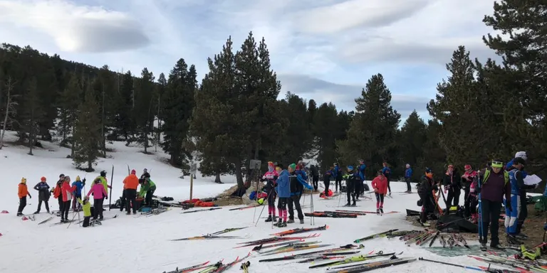 Uns 120 participants a la primera edició de la cursa 'Guerrers del Nòrdic' a Tuixent-la Vansa