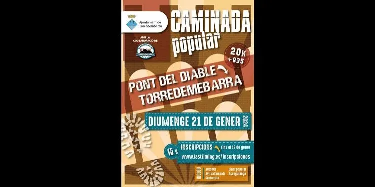 Torna la Caminada popular del Pont del Diable a Torredembarra