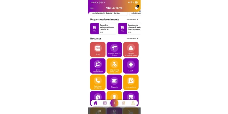 L'app Viu la Torre estrena el botó SOS