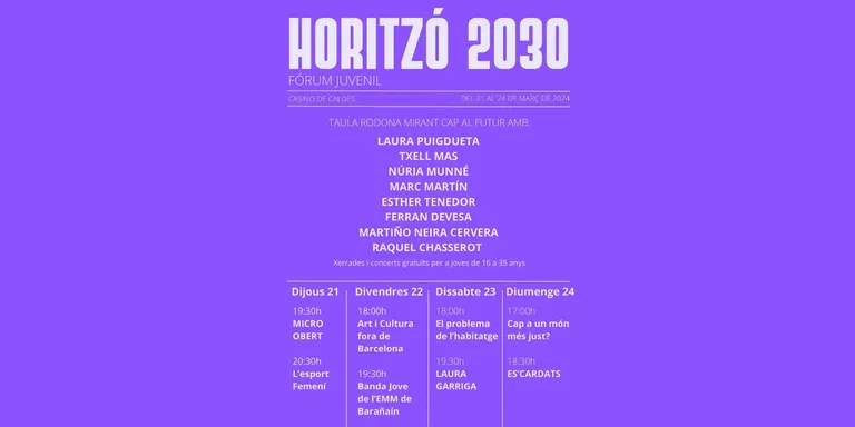 El Casino de Caldes inicia el fòrum juvenil «Horitzó 2030»