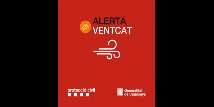 Protecció Civil activa l'alerta Ventcat per fortes ventades a gran part de Catalunya fins divendres