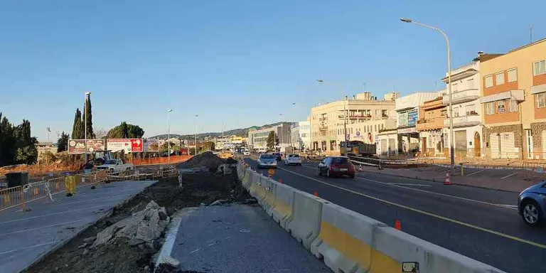 Comença la segona fase de les obres del giratori de la N-II a Les Creus