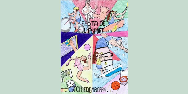 Un alumne de l'Institut Torredembarra guanya el Concurs de cartells de la Festa de l'Esport