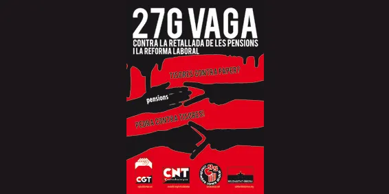 L'AJAU dóna suport a la vaga general del 27-G