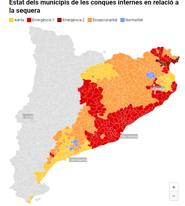 Els municipis de la Vall de Lord passen d'excepcionalitat a alerta per sequera