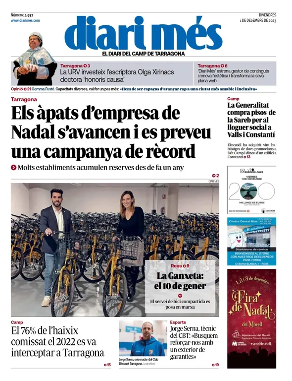 Cop d'ull als diaris d'aquest divendres 1 de desembre