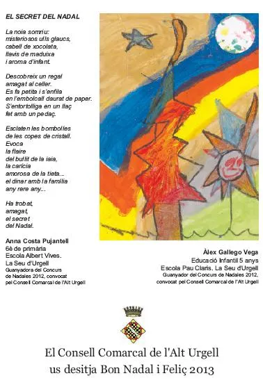 El Consell Comarcal lliura els premis del XXIIIè Concurs Escolar de Nadales