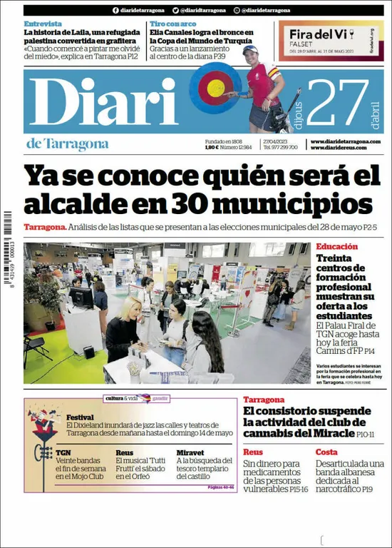 Consulta les portades dels diaris d'aquest 27 d'abril