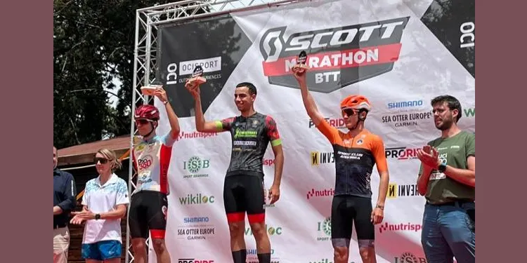 L’altafullenc Jofre Ramírez, primer classificat júnior en la tercera prova de la Marathon Cup de BTT a Andorra