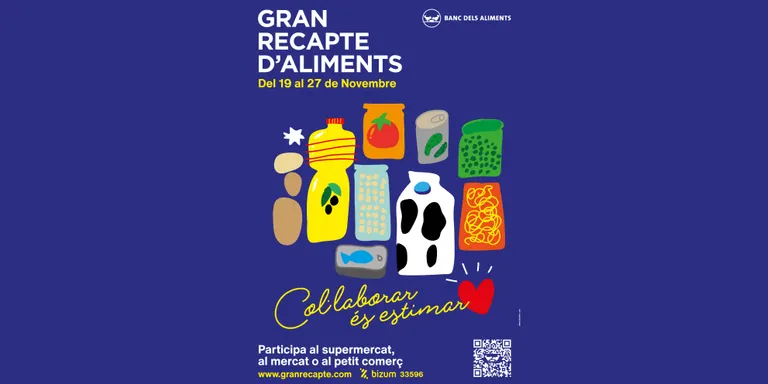 Comença el Gran Recapte d'Aliments 2021, que repeteix la fórmula de recollir diners enlloc de productes