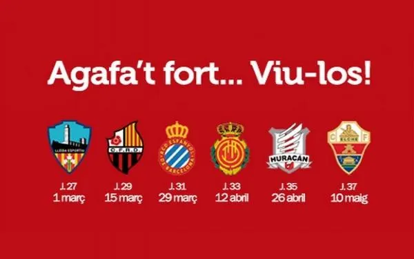 El Nàstic ofereix nous preus per als no socis per als últims sis partits de lliga