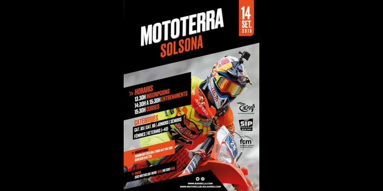 Solsona escalfa motors pel campionat mundial d'enduro amb un mototerra, aquest dissabte