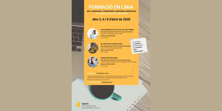 L'Agència de Desenvolupament Local programa formació en línia per ajudar a preparar un millor retorn