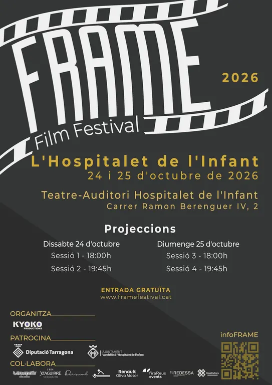 L’Hospitalet de l’Infant acollirà el FRAME Film Festival el cap de setmana del 24 i 25 d’octubre