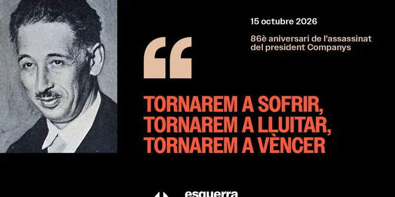 ERC de Caldes rendeix homenatge avui a Lluís Companys amb Pere Aragonès com a convidat