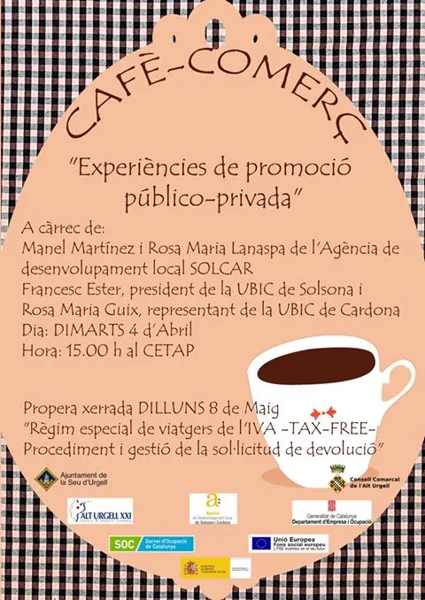 'Cafè-Comerç' ofereix una xerrada sobre promoció publicoprivada
