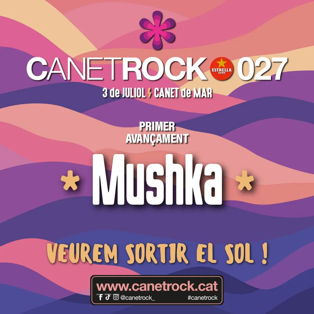 Mushka, primera artista confirmada al Canet Rock 2027