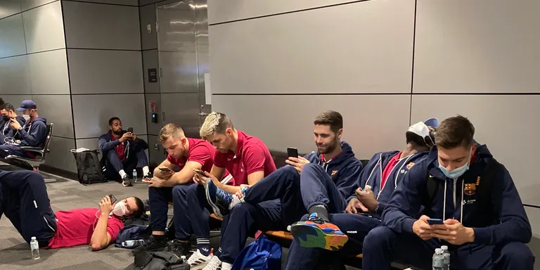 L’expedició blaugrana ha perdut el vol per anar a l’Aràbia Saudita per disputar la Super Globe