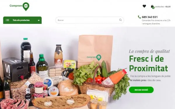 El mercat online de productes de proximitat 'Comprembo', creat a Altafulla durant el confinament, triomfa en tan sols 4 mesos de funcionament