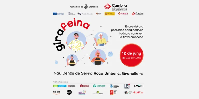 La fira “GiraFeina” que es farà el 12 de juny a Granollers, oferirà més de 250 ofertes de treball