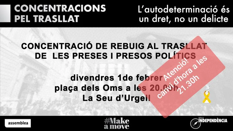 Concentracions a la Seu en defensa del dret a l'autodeterminació