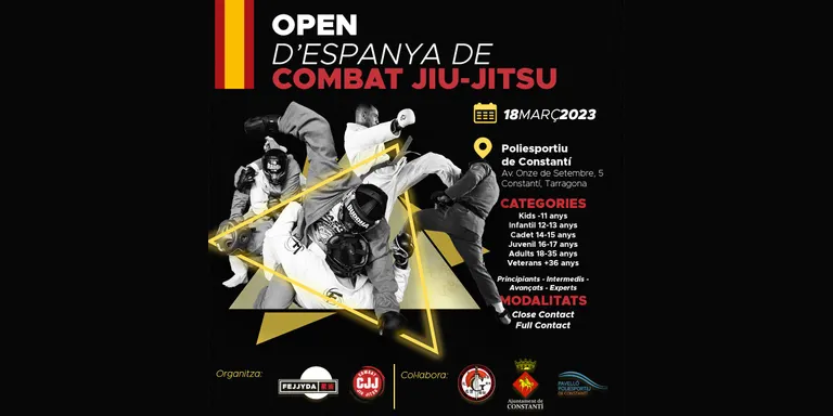 El pavelló poliesportiu acollirà dissabte l’Open d’Espanya de Combat Jiu-jitsu