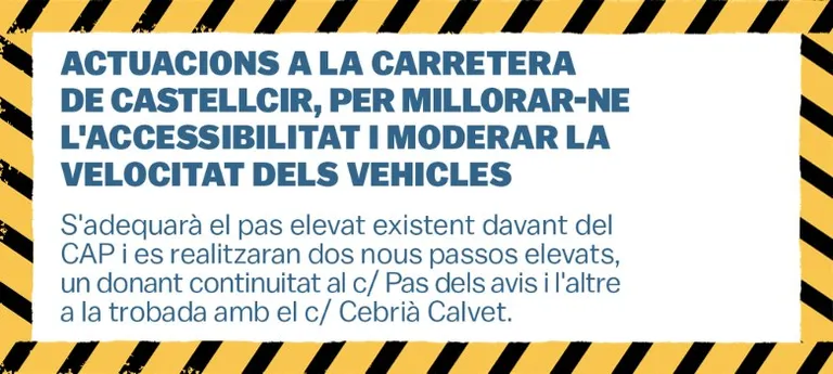 Actuacions a la carretera de Castellcir