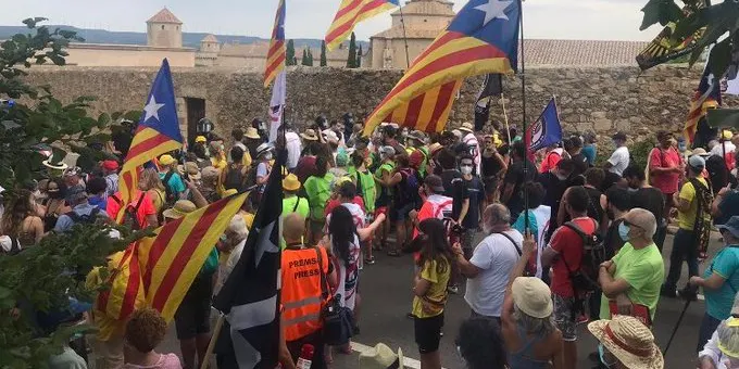 L’ANC de Valls també es manifesta a Poblet
