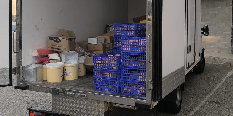 La Guàrdia Urbana de Lleida enxampa una furgoneta transportant aliments congelats en mal estat