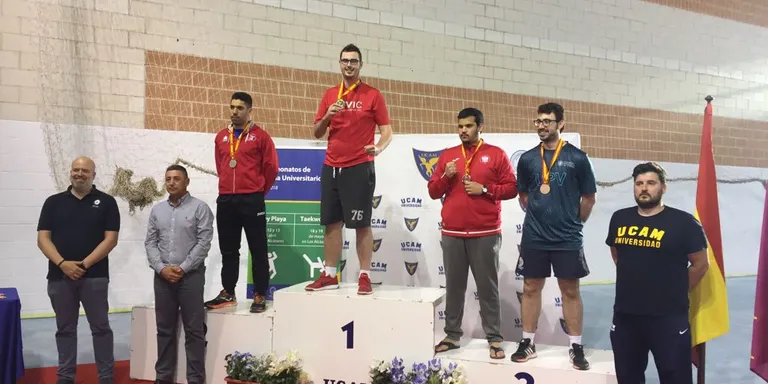 Aleix Orrit, campió estatal universitari de taekwondo