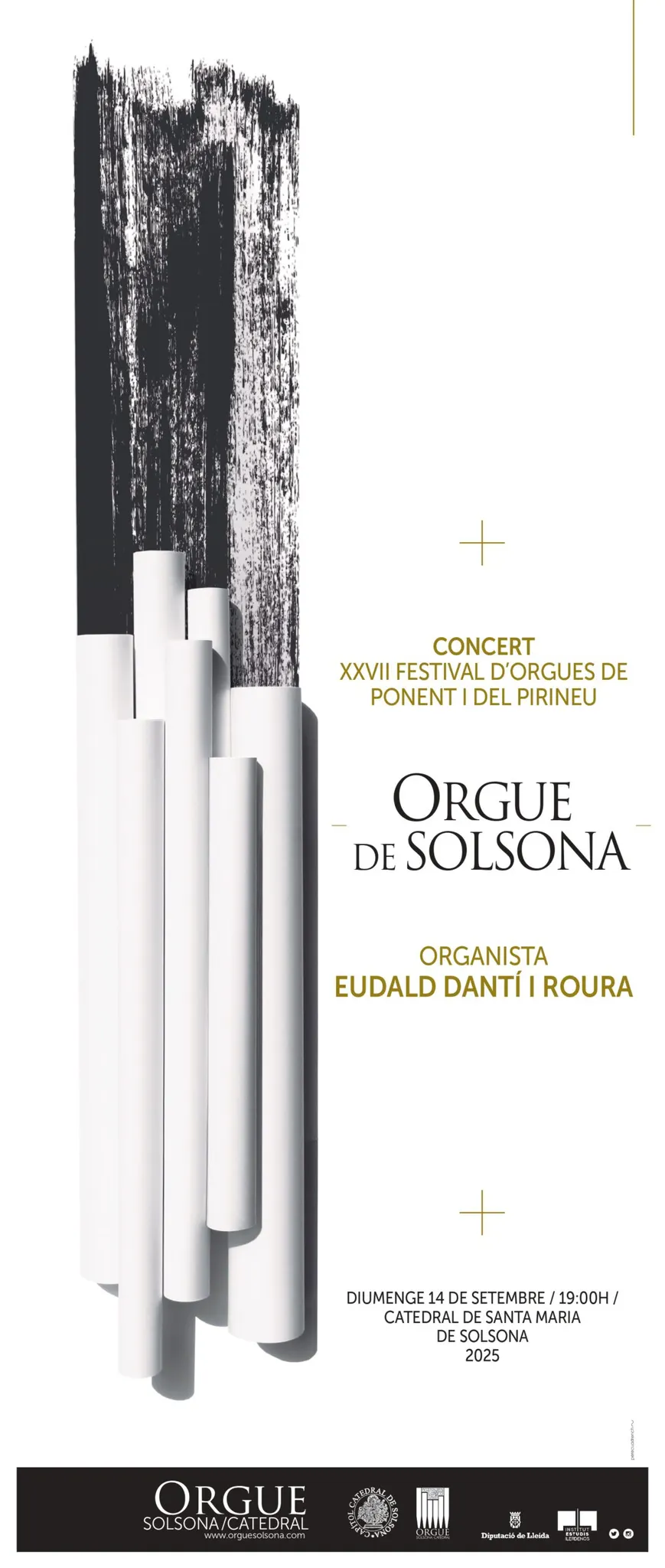 El Festival d'Orgues de Ponent i del Pirineu ofereix el segon concert a la Catedral de Solsona aquest diumenge