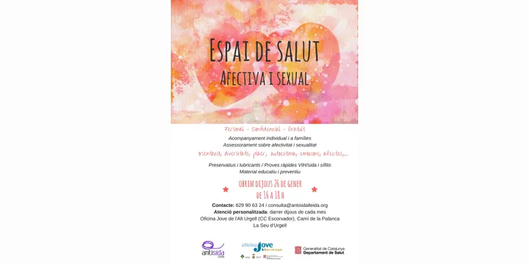 Es reobre l'espai de salut afectiva i sexual de l'Oficina Jove de l'Alt Urgell