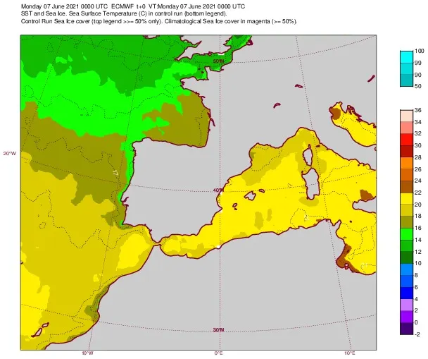 La temperatura del mar puja 4º a Pineda en només una setmana