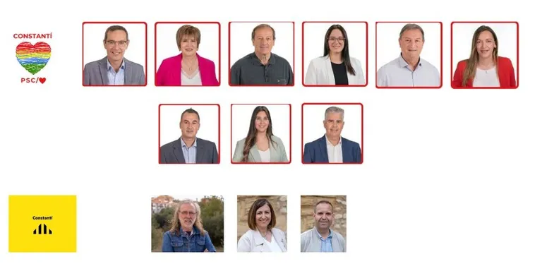 El pròxim mandat a l’Ajuntament de Constantí tindrà 4 cares noves i 8 regidors repetiran